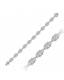 BAGUETTE DIAMOND BRACELET (TB523)